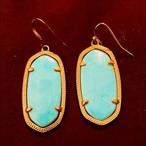 Classic turquoise Kendra Scott earrings, EUC